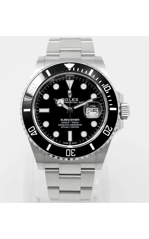 Oyster Perpetual Rolex Submariner, Stainless Steel, 41mm case size, Oyster Bracelet, Black Cerachrom Bezel, Black Dial, Original Box and Papers Model #126610LN