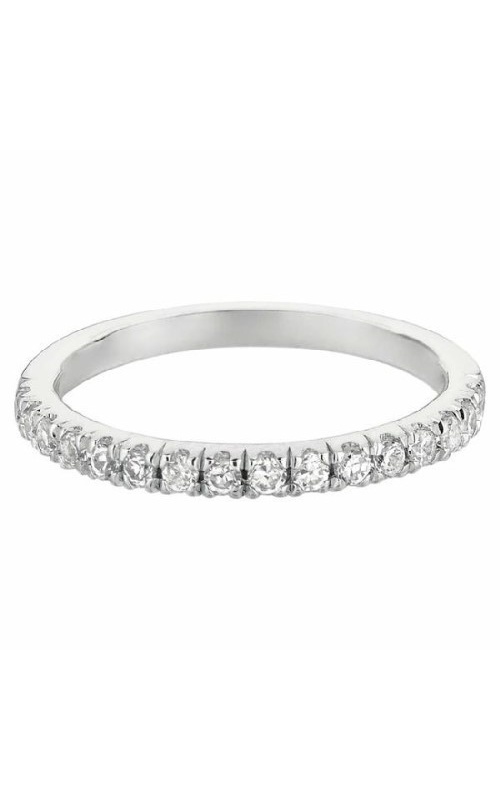 Martin Flyer Wedding Band  DWBM4Q-.35-F  - 14K White Gold