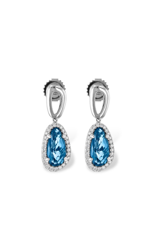 Allison Kaufman Earrings Shades of Blue Topaz D217-89471