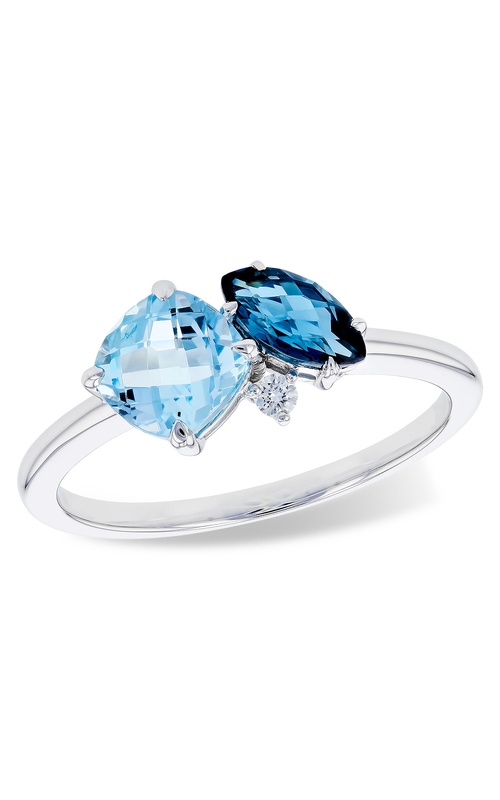 Allison Kaufman Ring Hot Picks and Shades of Blue Topaz L301-47680