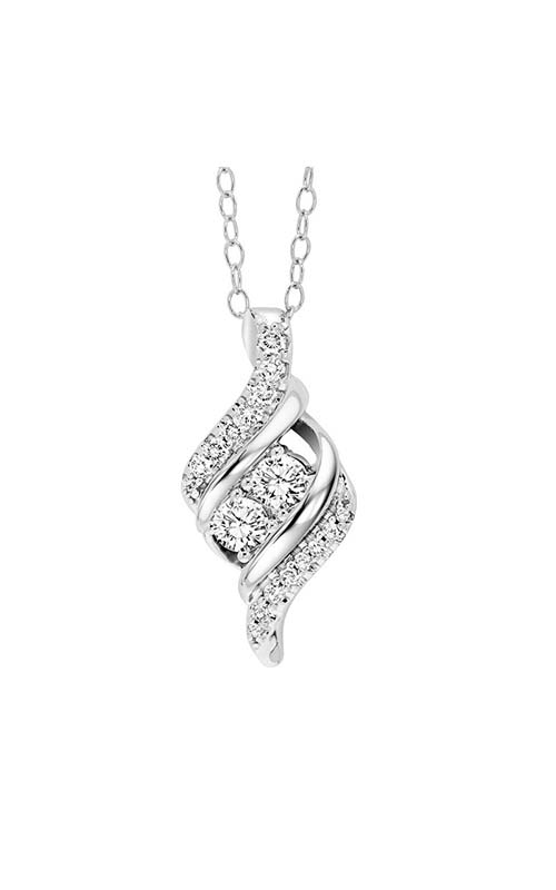 Twogether 14K Diamond Two Stone Pendant TWO1033/50-4WC