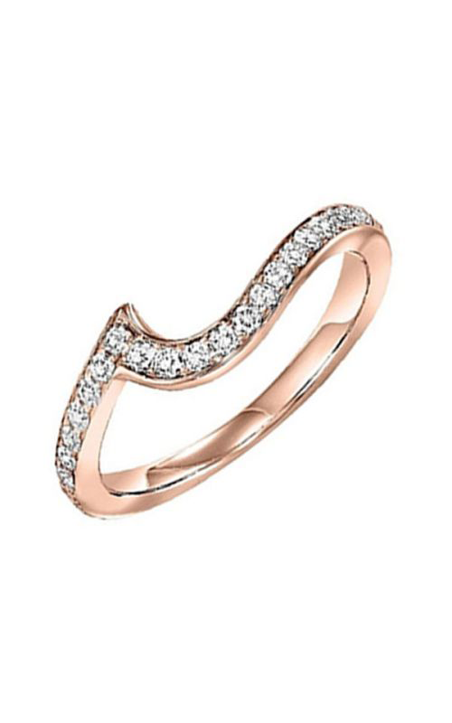 Twogether 14KT Pink Gold & Diamond TWO Stone Jewelery Fashion Ring TWOB3008B-4PC