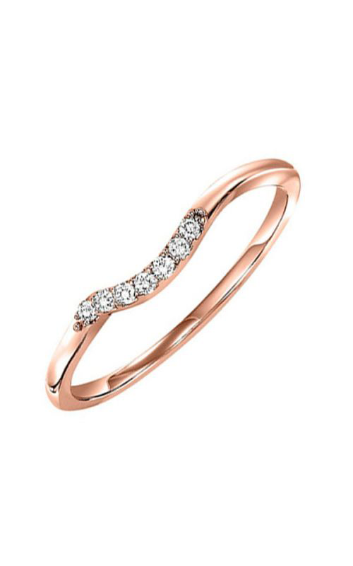 Twogether 14KT Pink Gold & Diamond TWO Stone Jewelery Fashion Ring TWOB3011-4PC