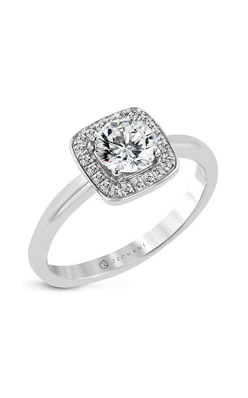 Zeghani Halo Crown Engagement Ring Ngr121