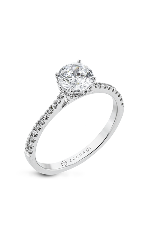 Zeghani Under Halo Engagement Ring Zr2317