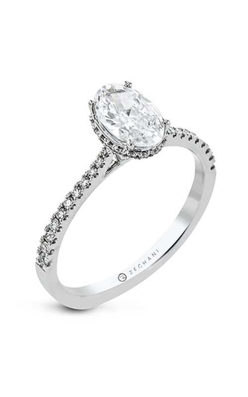 Zeghani Under Halo Engagement Ring Zr2313