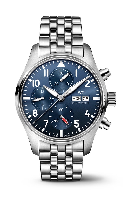 Iwc Schauffhasen Pilot's Stainless Steel 41 Blue Dial Stainless Steel Strap