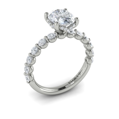 Vlora Classic Engagement Ring VSC20084-OV15-14WG