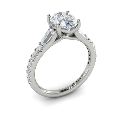 Vlora Classic Engagement Ring VSC20094-OV15-14WG Vlora Classic Engagement Ring VSC20094-OV15-14WG
