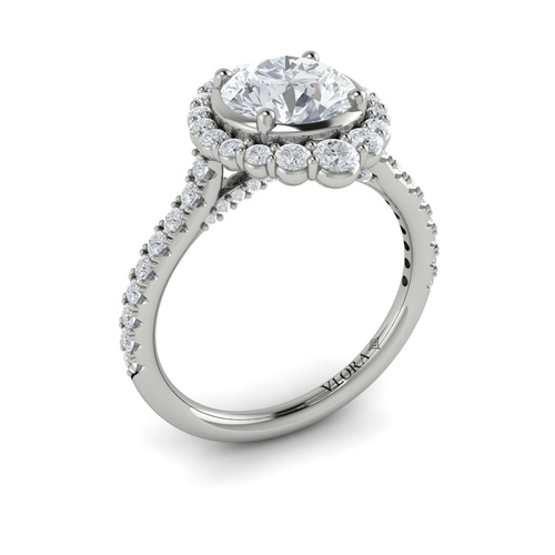 Vlora Halo Engagement Ring VSH20132-RD15-14WG