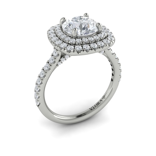 Vlora Halo Engagement Ring VSH20055-RD15-14WG