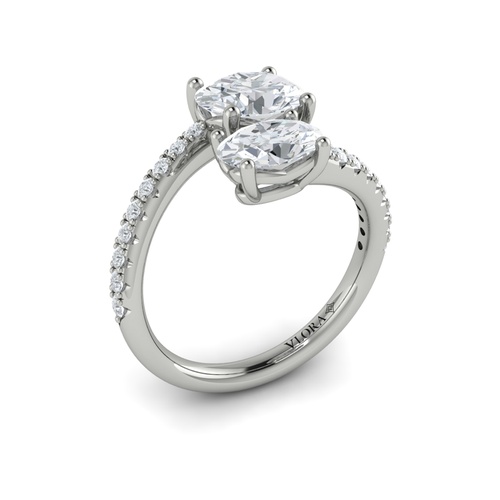 Vlora Two Stone Engagement Ring VSD20235-14WG