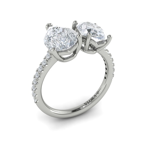 Vlora Two Stone Engagement Ring VSD20238-14WG