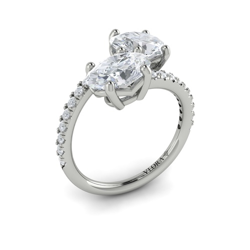 Vlora Two Stone Engagement Ring VSD20248-14WG Vlora Two Stone Engagement Ring VSD20248-14WG