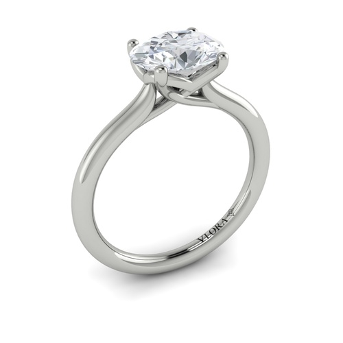 Vlora Solitaire Engagement Ring VSS20072-OV15-14WG