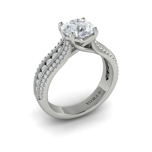 Vlora  Engagement Ring VSC20266-RD15-14WG