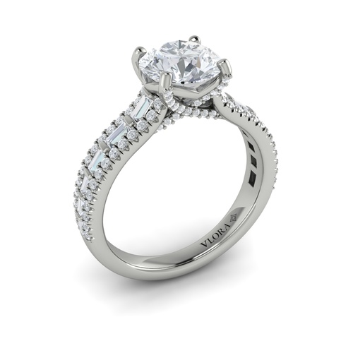 Vlora Classic Engagement Ring VSC20157-RD15-14WG