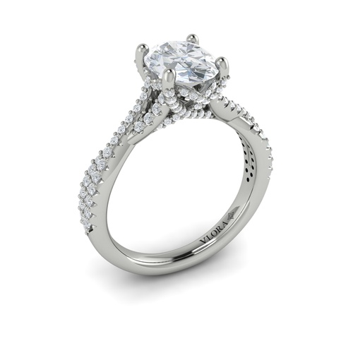 Vlora Classic Engagement Ring VSC20107-OV15-14WG Vlora Classic Engagement Ring VSC20107-OV15-14WG