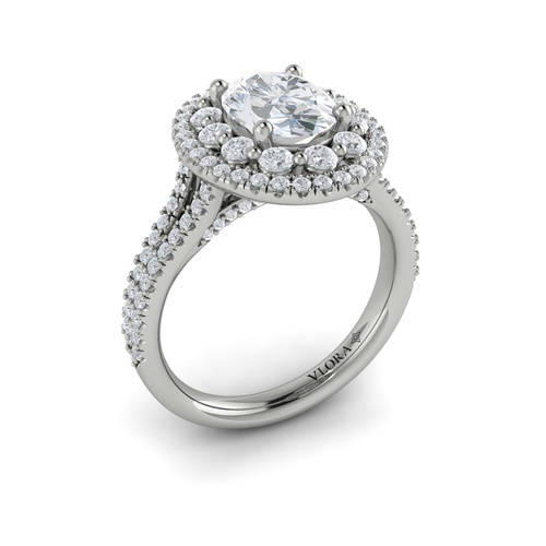 Vlora Halo Engagement Ring VSH20136-OV15-14WG