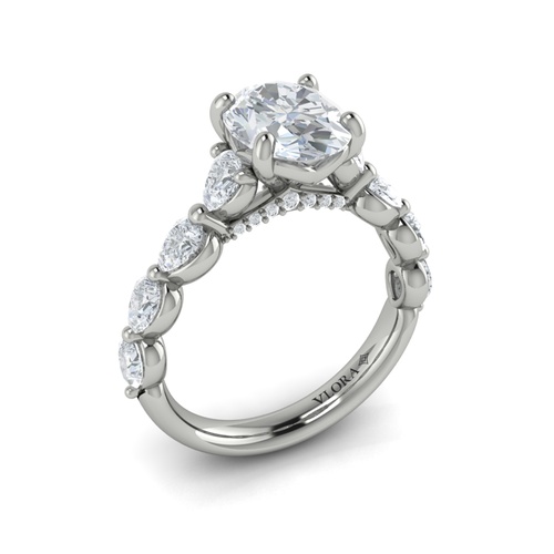 Vlora Classic Engagement Ring VSC20328-OV20-14WG