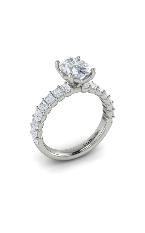 Vlora Classic Engagement Ring VSC20102-OV15-14WG