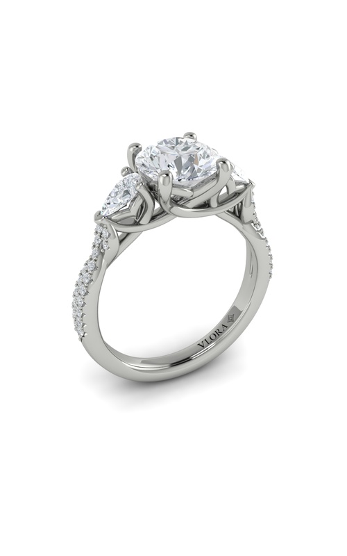 VLORA  Engagement Ring VST20015-RD15-14WG