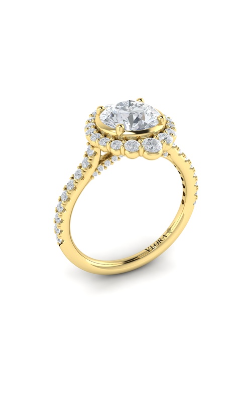 Vlora Halo, Bezel Engagement Rings