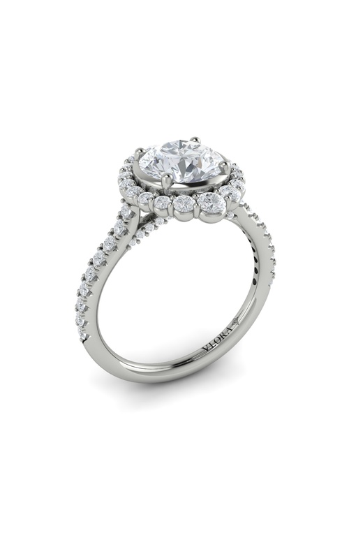 Vlora Halo, Bezel Engagement Rings