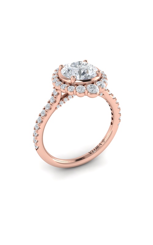 Vlora Halo, Bezel Engagement Rings