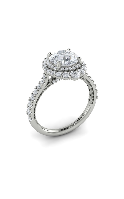 Vlora Halo, Modern Vintage Engagement Rings