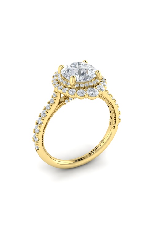 Vlora Halo, Modern Vintage Engagement Rings