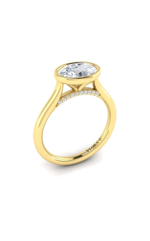 Vlora Solitaire, Bezel Engagement Rings