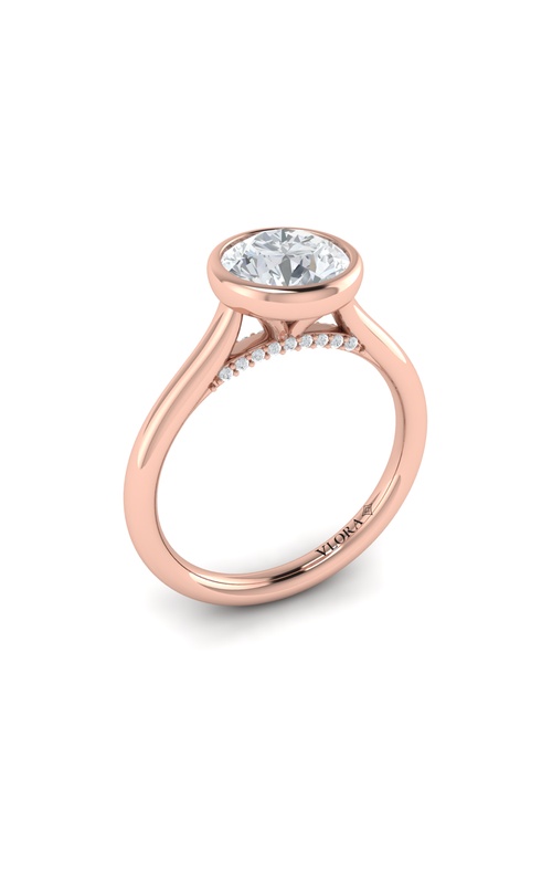 Vlora Solitaire, Bezel Engagement Rings