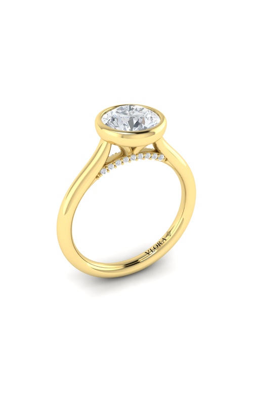 Vlora Solitaire, Bezel Engagement Rings