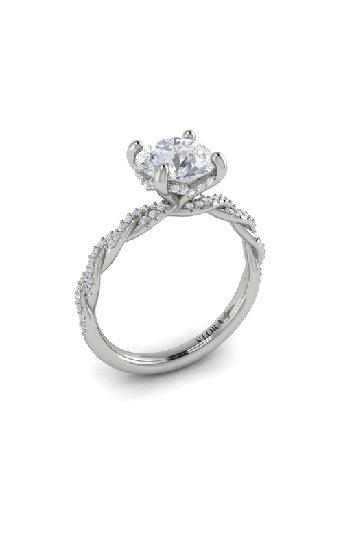 Vlora Classic Engagement Ring VSC20103-RD15-14WG Vlora Classic Engagement Ring VSC20103-RD15-14WG