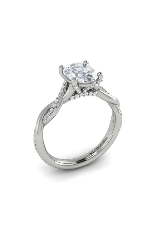 Vlora Classic Engagement Ring VSC20115-OV15-14WG Vlora Classic Engagement Ring VSC20115-OV15-14WG