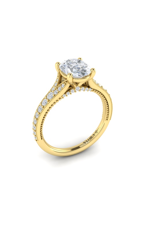 Vlora Classic, Modern Vintage, Split Shank Engagement Rings