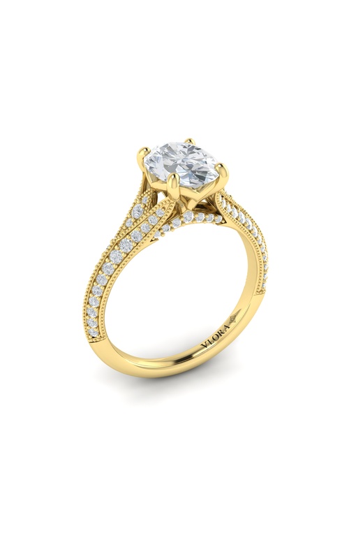 Vlora Classic, Modern Vintage, Split Shank Engagement Rings