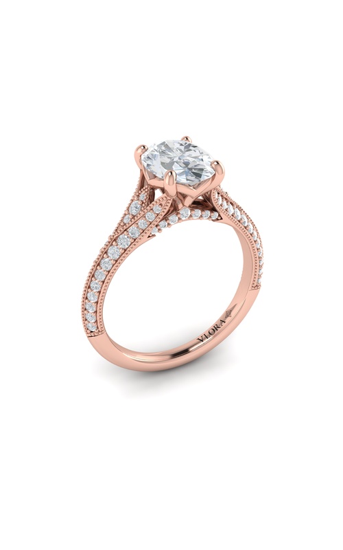 Vlora Classic, Modern Vintage, Split Shank Engagement Rings