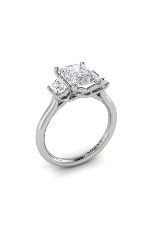 Vlora Three Stone Engagement Ring VST20004-EC20-14WG