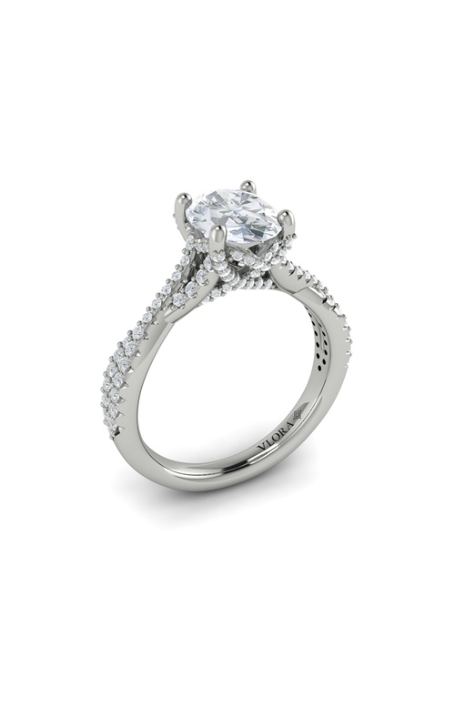 Vlora Classic Engagement Ring VSC20107-OV15-14WG