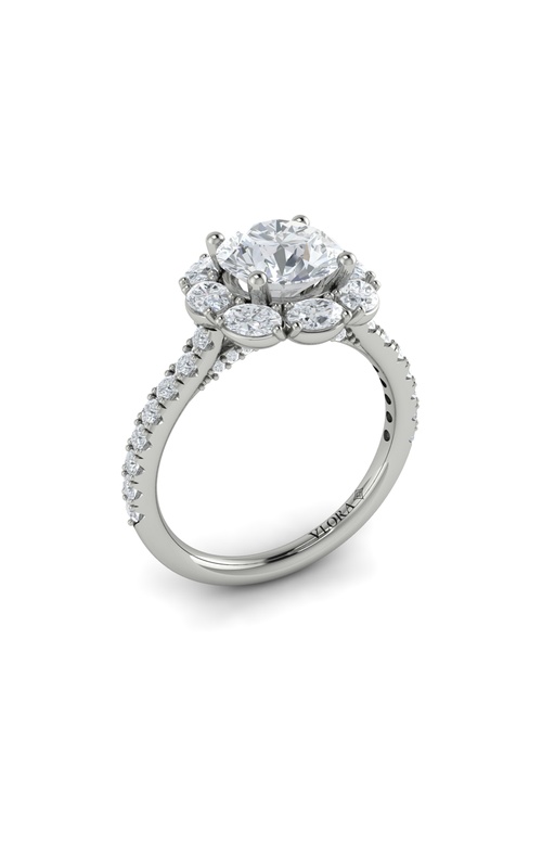 Vlora Halo Engagement Ring VSH20150-RD15-14WG