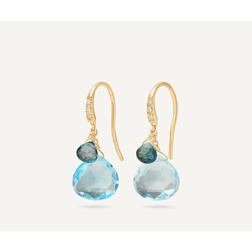 MARCO BICEGO PARADISE BLUE TOPAZ EARRINGS