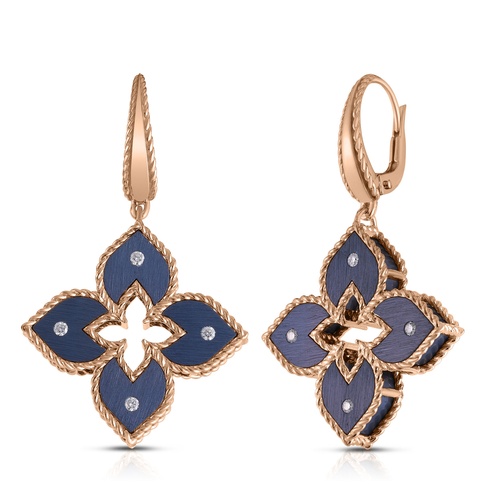 ROBERTO COIN VENETIAN PRINCESS DIAMOND DROP EARRINGS