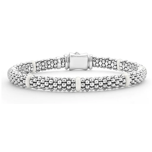 LAGOS WHITE CAVIAR STATION BRACELET