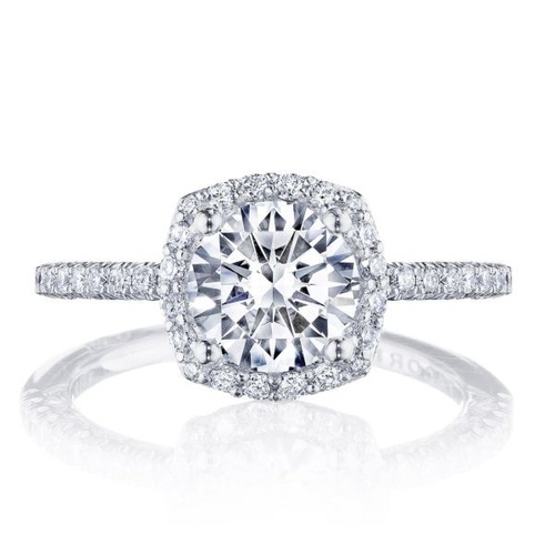 TACORI PETITE CRESCENT COLLECTION DIAMOND ENGAGEMENT RING