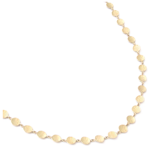 ANNE SPORTUN MINI HAMMERED DISC  NECKLACE