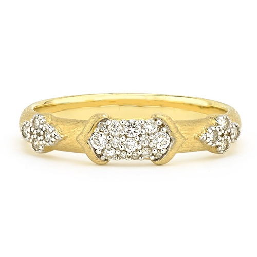 JUDE FRANCES MOROCCAN MARRAKESH TRIPLE PAVE DIAMOND RING