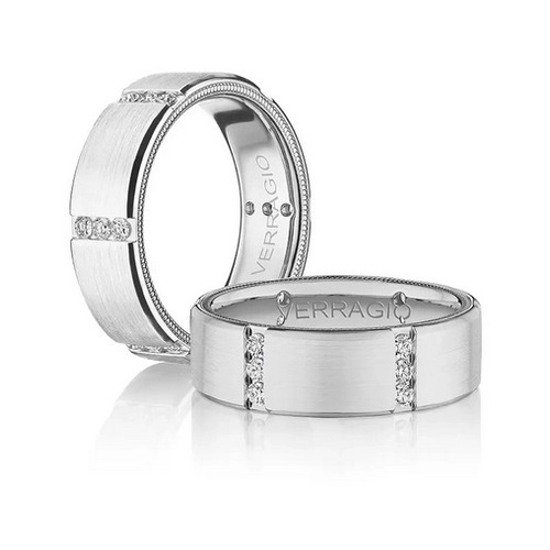 VERRAGIO GENTLEMANS DIAMOND WEDDING BAND