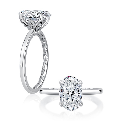 A. JAFFE SOLITAIRE DIAMOND ENGAGEMENT RING